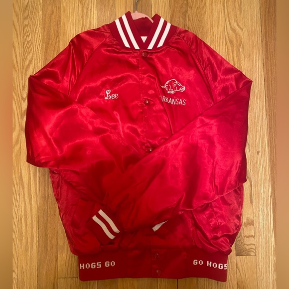 Vintage baseball red bomber jacket - Picture 1 of 4